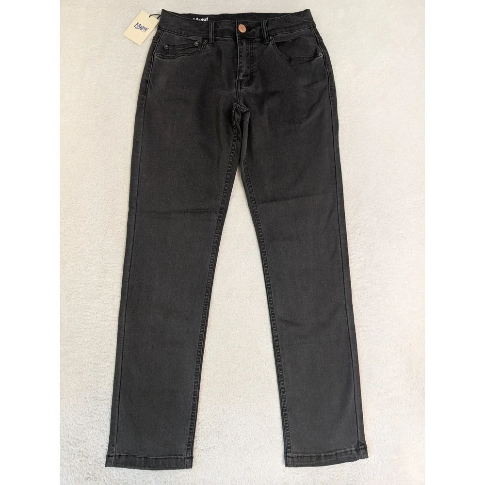 NEW Mugsy Willys Mens 28x30 Stretch Knit Flex Denim Jeans 5 Pocket Black FLX3NDG